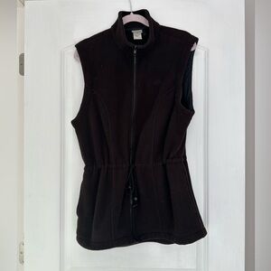 L.L. Bean Brown Fleece Zip Up Vest